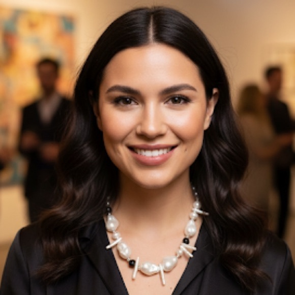 Urban Outfitters White Pearly Necklace - Picture 1 of 4